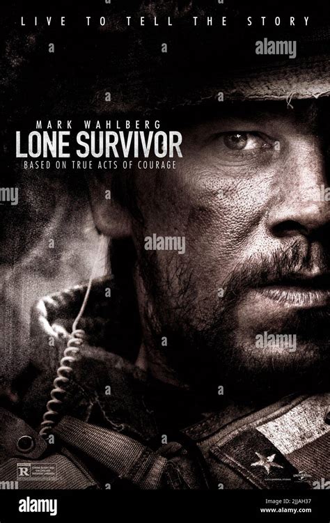 Mark Wahlberg Poster Lone Survivor 2013 Stock Photo Alamy