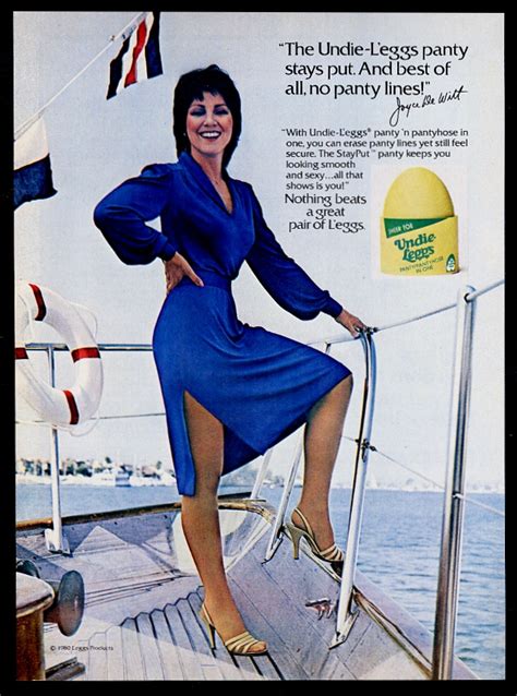 1980 Joyce Dewitt Photo Leggs Undie Leggs Pantyhose Vintage Print Ad
