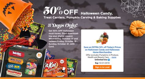 50 Off Halloween Candy And Halloween Home Merchandise At Kroger Oct