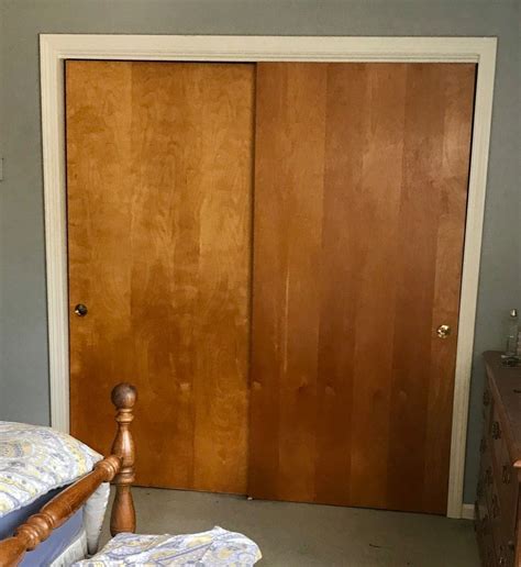 Updating Sliding Closet Doors Shower In Garage
