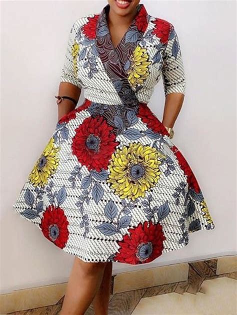 African Print Midi Dressafrican Print Dressankara Etsy