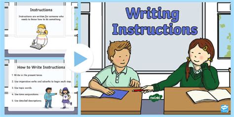 Writing Instructions Powerpoint Teacher Made Resources