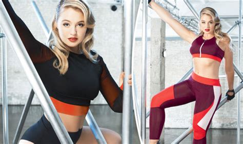 Iskra Lawrence Displays Washboard Abs As She Squeezes Curves Into Skintight Workout Gear
