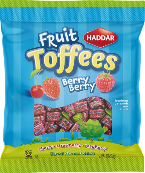 Haddar Assorted Berry Flavors Toffees Kayco