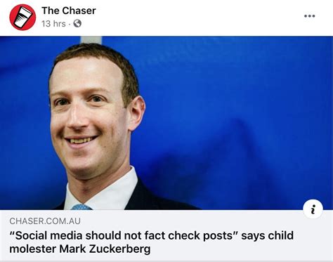The Chaser Goes Viral With Provocative Post Mocking Zuckerbergs Position On Facebook