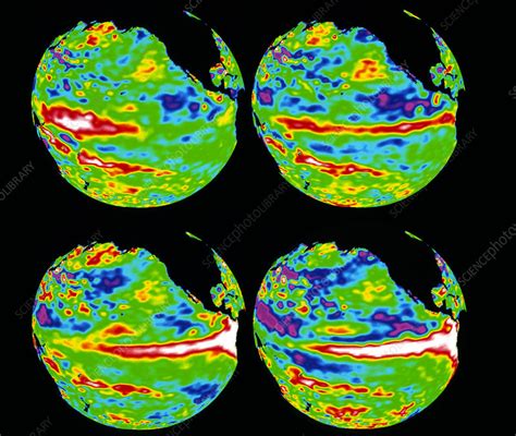 Sea Height During El Nino 1997 Stock Image E2650022 Science