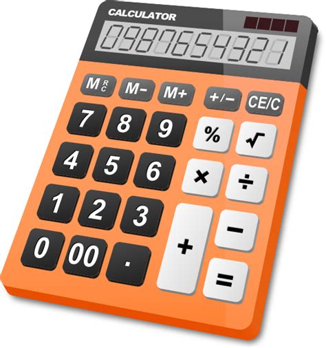 Calculator Orange Vector Icon Svgvectorpublic Domain Icon Park Share The Design