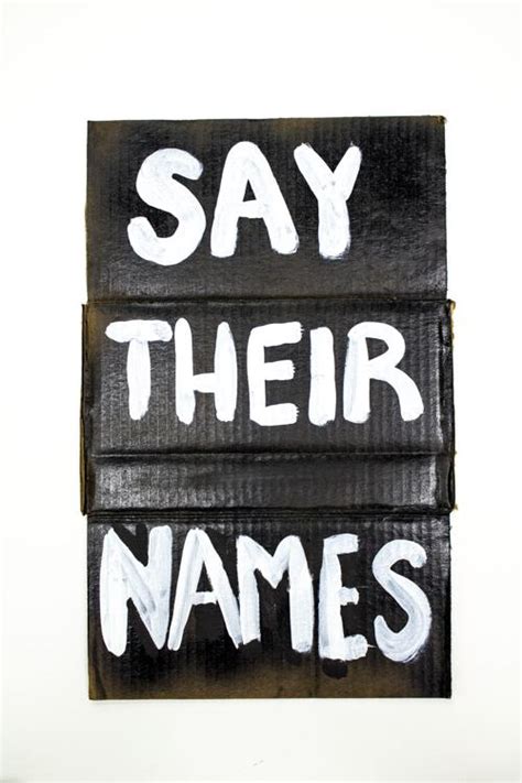 Say Their Names Sign