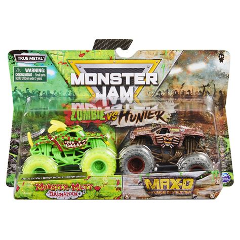 Monster Jam Official Zombie Monster Mutt Dalmatian Vs Hunter Max D