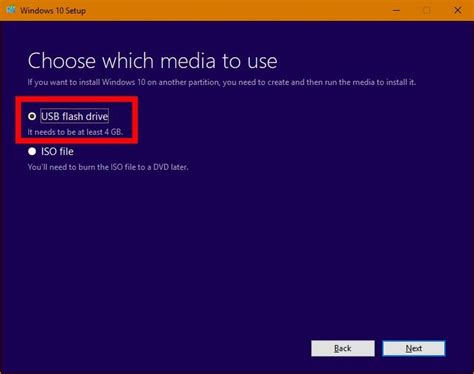 how to install windows 10 on a usb drive with microsoft s media creation tool pcworld