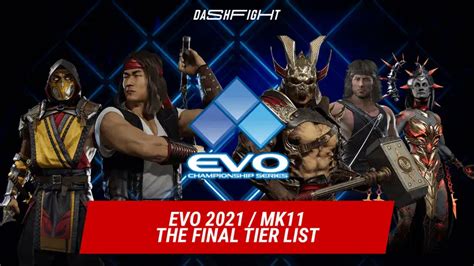 Mortal Kombat 11 Pre Evo Tier List The Final Tier List Dashfight