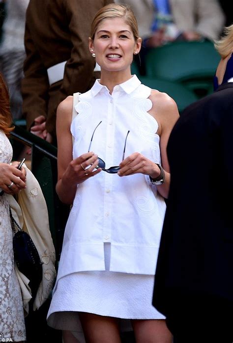 Rosamund Pike Leads The Glamour At Wimbledon In Her Tennis Whites