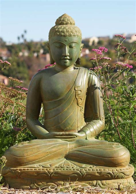 Sold Stone Green Buddha Statue 29 67ls93 Hindu Gods