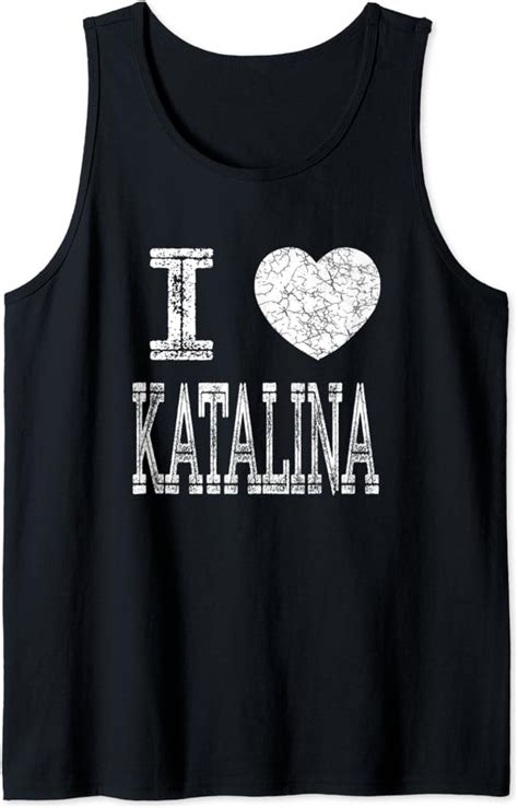 Amazon Com I Love Katalina Valentine Girlfriend Girl Daughter Heart Tank Top Clothing Shoes