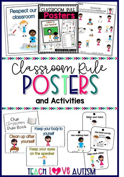 These Classroom Rules Posters And Activities Are Perfect For Special