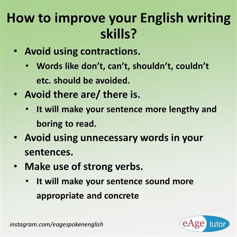 How To Improve Your English Writing Skills Improve Englishwritingskills English