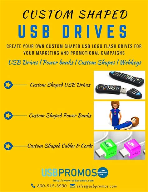 The Instructions For How To Use Custom Shaped Usb Drives In Your