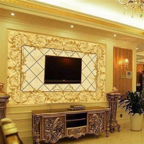 Beibehang Custom 3d Wallpapers European Elegant Living Room Bedroom Tv