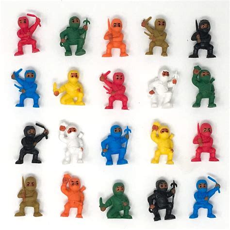Buy Ninja Toy Figures Lot Of 20 Tiny Figures Online At Desertcartuae