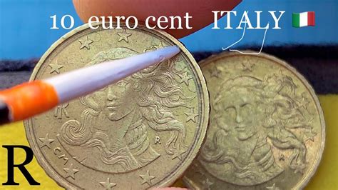10 Euro Cent 2002 Italy Rare Euro Coin Defect Youtube