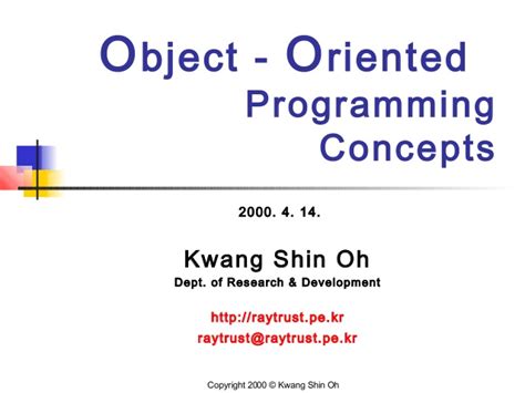 What is object oriented programming (oop)? Object-Oriented Programming Concepts