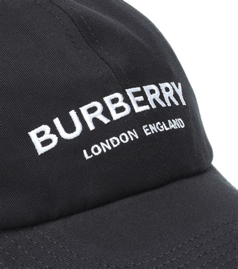 Burberry Embroidered Logo Baseball Cap In Black For Men Lyst