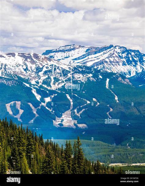 Lake Louise Ski Resort Viewed From Lake Agnes Trail Lake Louise Banff