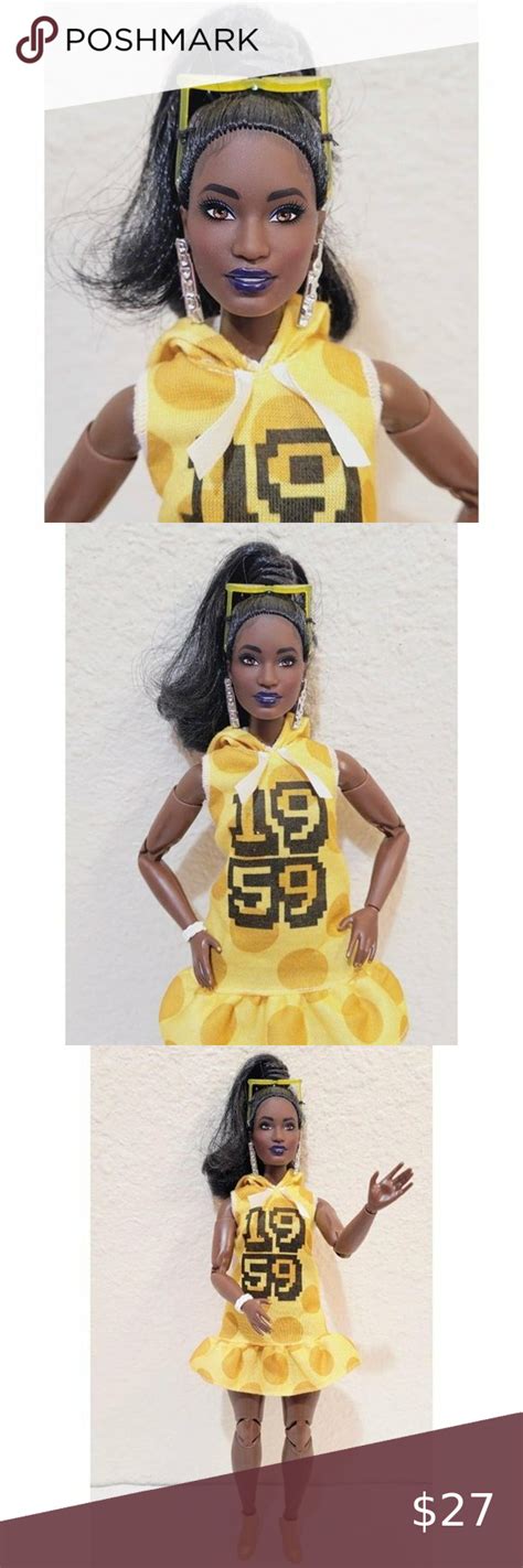 Barbie BMR African American Curvy Doll GHT Made To Move Redressed Posable African
