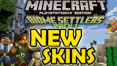 Minecraft Xbox 360 And Ps3 Biome Settlers Skin Pack 1 24 New Skins