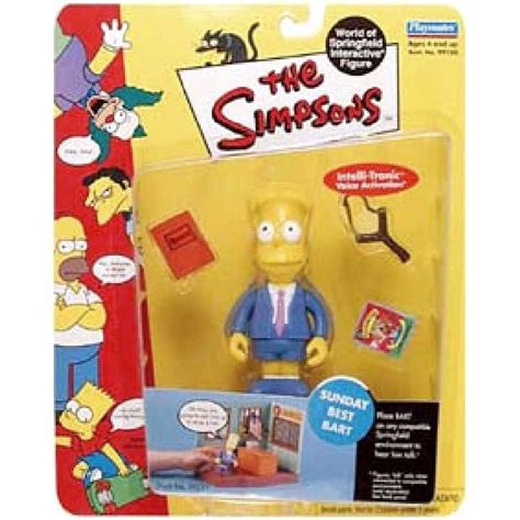 Sunday Best Bart The Simpsons Playmates Action Figures Arte Em Miniaturas