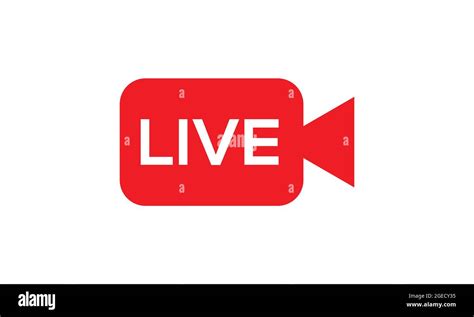 Live Icon Live Streaming Sign Vector Graphic Icon Logo Stock Vector