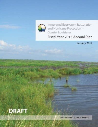Annual Plan Coastal Protection And Restoration Authority