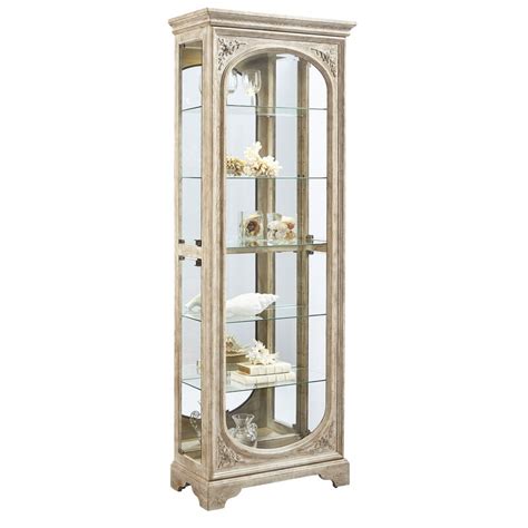Chf furniture tall corner curio cabinet lighted traditional mirrored 5 shelf antique brown. One Allium Way Ouzts Lighted Curio Cabinet & Reviews | Wayfair