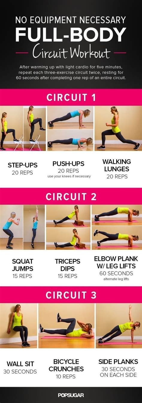 What's the best at home workout? Home Workouts Without Equipment | Full body circuit ...
