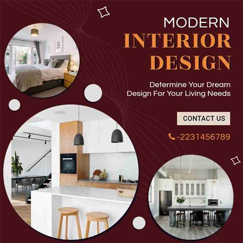 Modern Interior Design Instagram Ads Design Templates