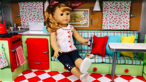 American Girl Doll Camper ~ Maryellens Airstream Set Up Youtube
