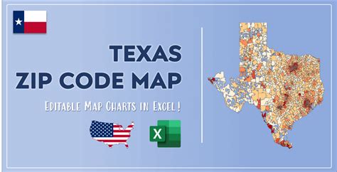 Texas Zip Code Map And Population List In Excel