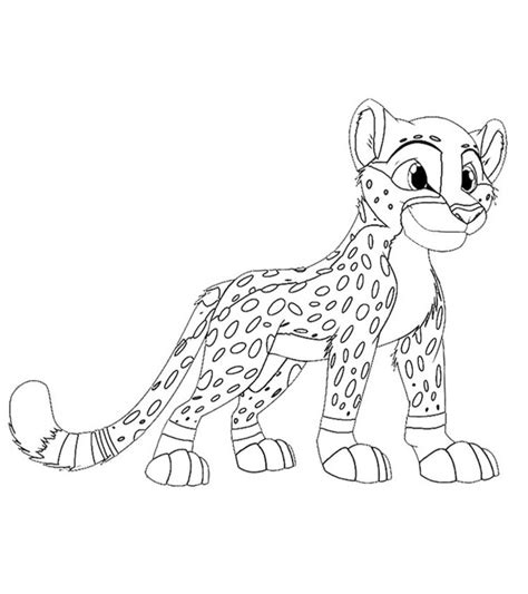 15 Cheetah Coloring Pages For Kids Visual Arts Ideas