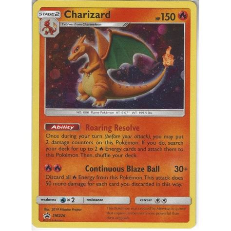 Order today with free shipping. Pokemon Trading Card Game SM226 Charizard | Black Star Promo Card | Holo Rare - Trading Card ...