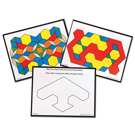 Buy Learning Resources Intermediate Pattern Block Design Cards Pattern