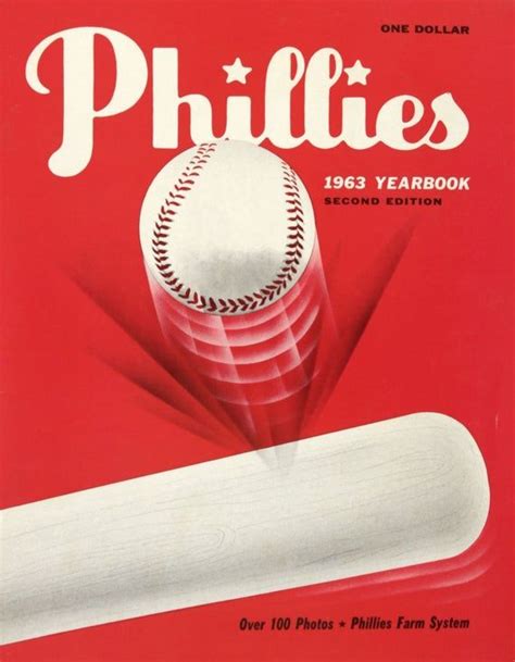 1963 Philadelphia Phillies Print Vintage Baseball Poster Etsy
