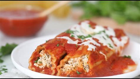 No Boil Baked Beef And Cheese Manicotti Youtube