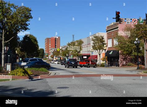 Main Street In Anderson South Carolina Usa Stock Photo Alamy