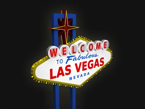 Las Vegas Welcome Sign Architectural Exterior Street Infrastructure