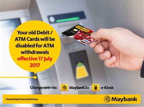 Tak tukar kad atm tak leh keluar duit. Kad lama debit/ATM Maybank tidak boleh digunakan di mesin ...