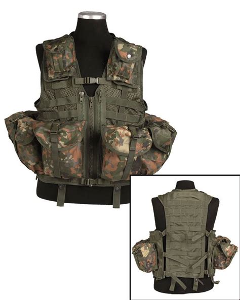 Tactical Vest With Modular System And 8 Pockets Mil Tec Flectar