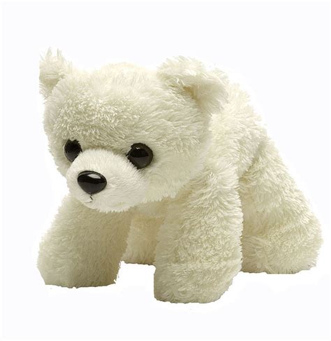 Hugems Polar Bear Hugems Soft Plush Toy 717cm Wild Republic New