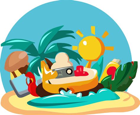 Summer Vacation Png Graphic Clipart Design 23258399 Png