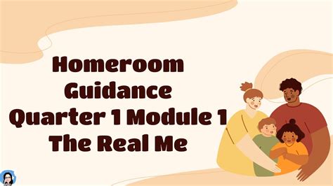 Homeroom Guidance Quarter 1 Module 1 The Real Me Youtube