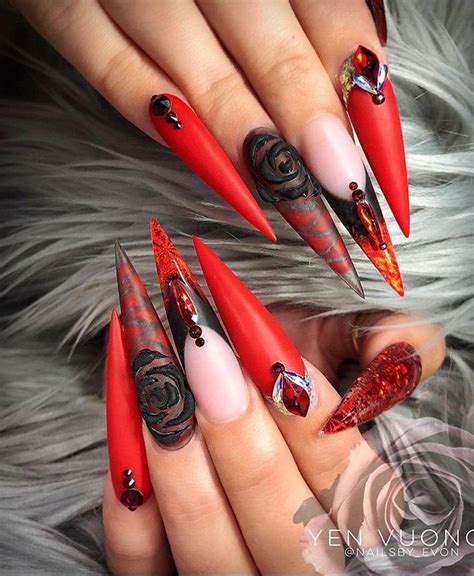 75 Chic Classy Acrylic Stiletto Nails Design Youll Love Page 5 Of 75